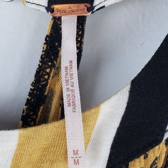 FREE PEOPLE MIMI BLACK COMBO TUNIC - Picture 7 of 7